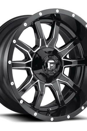 Aluminum Wheels 20X10 Vandal D627 8 On 180 Gloss Black Milled 124.2 Bore -18 Offset Fuel Off Road Wheels Crafted