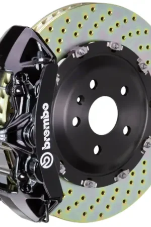 Brembo 25+ BMW X3 30 xDrive (G45) Front GT BBK 6 Piston Cast 380x34 2pc Rotor Drilled - Black Fan Favorite