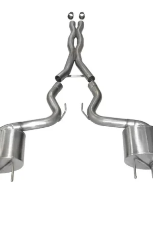 Corsa Performance Exhaust 3.0" Cat-Back Dual Rear Exit with Single 4.5" Gunmetal PVD Pro-Series Tips COR 14328GNM Limited Offer