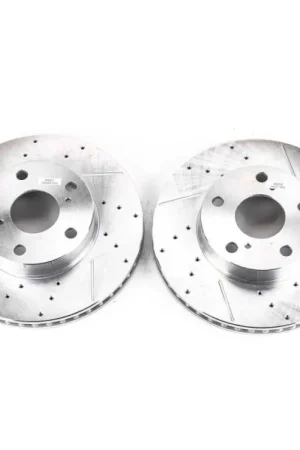 Power Stop 05-15 Toyota Tacoma Front Evolution Drilled & Slotted Rotors - Pair Free Delivery