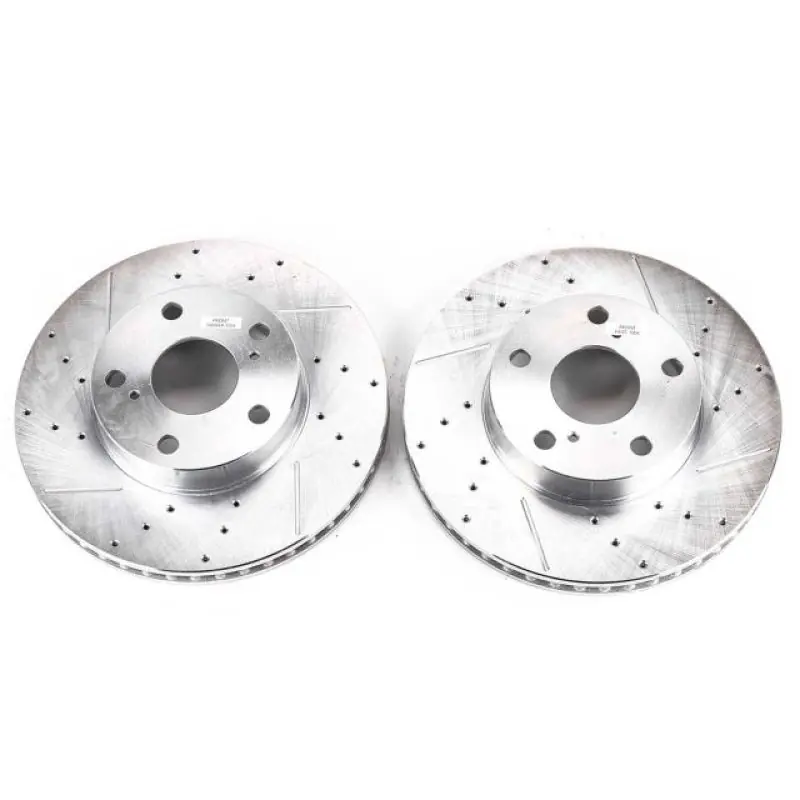 Power Stop 05-15 Toyota Tacoma Front Evolution Drilled & Slotted Rotors - Pair Free Delivery