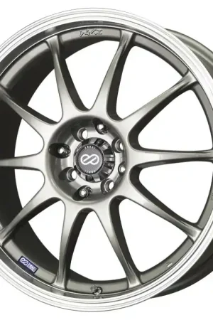 Free Delivery Enkei J10 17x7 5x100/114.3 38mm Offset Dia Silver w/ Machined Lip Wheel