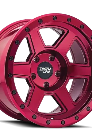 Dirty Life 9315 Compound 17x9 / 6x139.7 BP / -12mm Offset / 106mm Hub Crimson Candy Red Wheel Fan Favorite