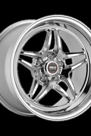 Holiday Sale Weld S81 20x8 / 5x115 BP / 5.3in BS Polished Wheel (High Pad) - Non-Beadlock