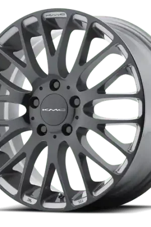 KM693 18X8 5X120 P-GRAY G-BLK FACE 40MM Final Sale