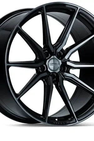 Flash Sale Vossen HF-3 22x10.5 / 5x112 / ET42 / Deep Face / 66.5 - Double Tinted - Gloss Black Wheel