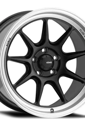 Express Delivery Konig Countergram 18x10.5B 5x114.3 ET20 Matte Black / Matte Machined Lip