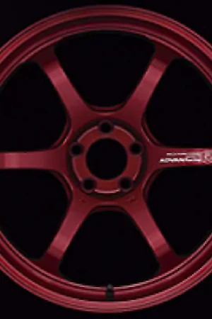 Advan R6 18x9.5 +45 5x100 Racing Candy Red Wheel Genuine