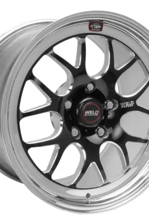 Weld S77 17x5 / 5x4.5 BP / 2.2in. BS Black Wheel (High Pad) - Non-Beadlock Genuine