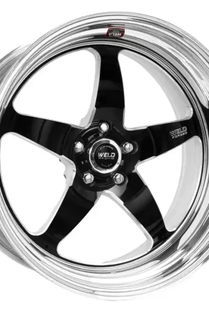Weld S71 20x10.5 / 5x4.5 BP / 7.8in. BS Black Wheel (High Pad) - Non-Beadlock Brand New