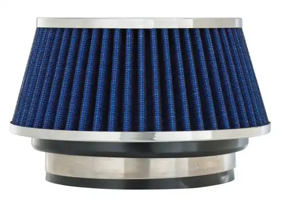 Spectre Adjustable Conical Air Filter 2-1/2in. Tall (Fits 3in. / 3-1/2in. / 4in. Tubes) - Blue While Supplies Last