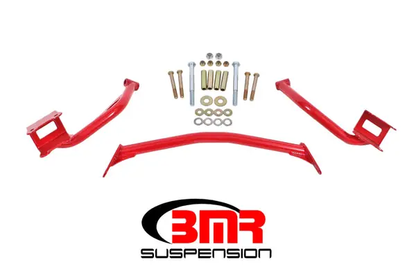 Affordable BMR 79-04 Fox Mustang Tubular Style Upper Torque Box Reinforcement Plates - Red