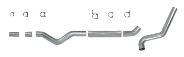 Budget Diamond Eye KIT 5in Catback MFLR RPLCMENT PIPE Single AL: 2006-2007.5 CHEVY 6.6L 2500/3500