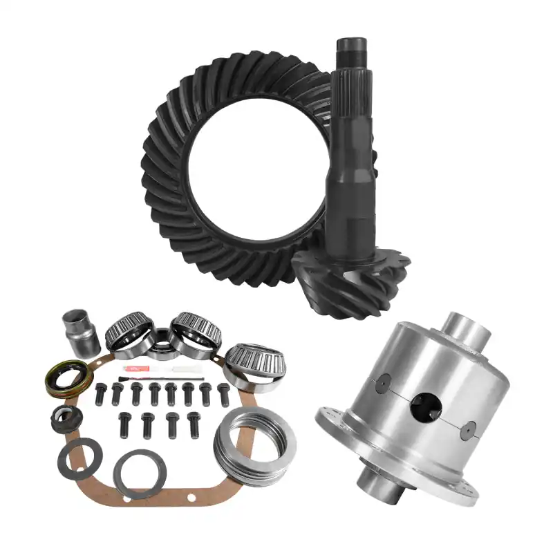 Yukon 10.5in Ford 4.56 Rear Ring & Pinion Install Kit 35 Spline Positraction In Demand