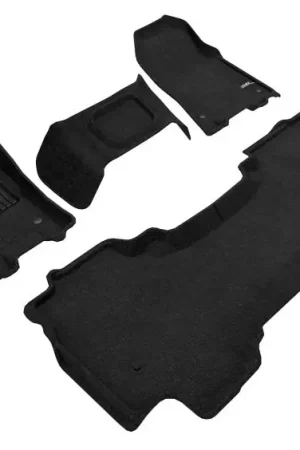 3D MAXpider 19-24 Dodge Ram 1500 Quad Cab With Bench Front Row Elegant Black R1 R2 Premium