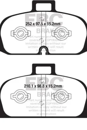 Viral EBC 2018+ Audi A4 Allroad Quattro 2.0L Turbo Redstuff Front Brake Pads