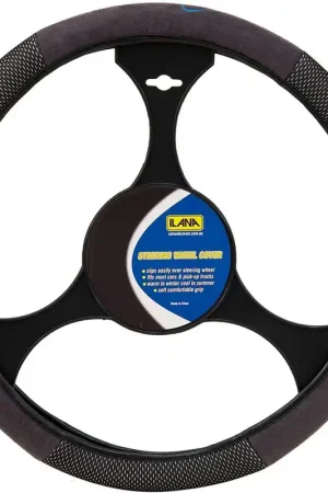 Seasonal Sale Ilana Steering Wheel Cover Nova Charcoal - NOVSWCCHA (Pickup Only)