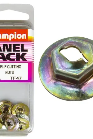 Handmade Champion Fasteners Self Cutting Nuts (1\\/8, Zinc Plated) - Pack of 10 - TF47