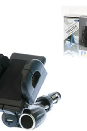 Aerpro APH250 Universal Phone Holder with 12V Socket and USB Charging Output Latest