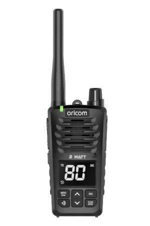Oricom 2 Watt Waterproof \\/ Floating IPX7 Portable 2W UHF CB Radio - UHF2600-1 Worldwide Shipping