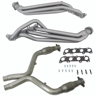 Bargain BBK 11-14 Ford Mustang GT 1-3/4 Long Tube Headers w/High Flow Catted X-Pipe (Ti Ceramic) - 16331