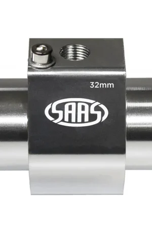 Authentic SAAS Water Temperature Inline Adapter for 32mm ID Radiator Hose - Aluminium - SWTA32