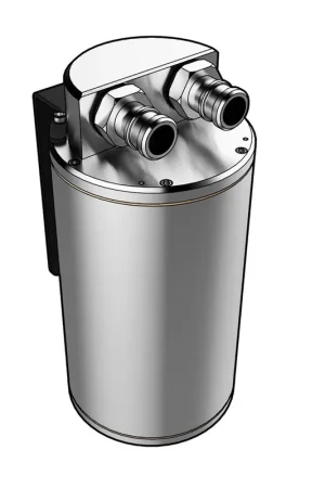 SAAS Baffled Round Polished Billet Oil Catch Can (500mL Capacity) - ST1004 Bulk Order