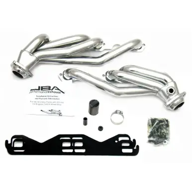 JBA 86-95 GM Truck 5.0L/5.7L SBC w/o A.I.R. 1-1/2in Primary Silver Ctd Cat4Ward Header - 1830SJS Clearance