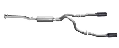 Gibson 15-18 Chevrolet Silverado 1500 LS 5.3L 3in/2.25in Cat-Back Dual Split Exhaust - Black Elite - 65661B Factory Price