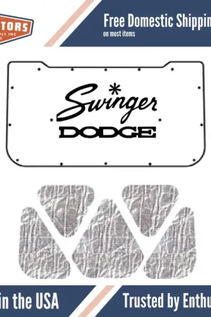 Authentic Hood Insulation Pad Heat Shield for 1970-1976 Dodge Swinger AcoustiHood