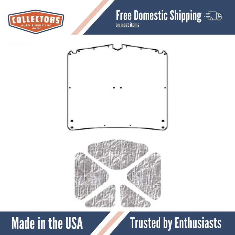 Markdown Hood Insulation Pad Heat Shield for 60-64 Chevrolet Corvair Under Cover Smooth