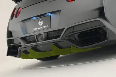 VARIS MAGNUM OPUS ’19 VERSION 2 VERTICAL FIN SET FOR REAR BUMPER (4PC) FOR 2017-19 NISSAN GT-R [R35] VANI-248C Affordable