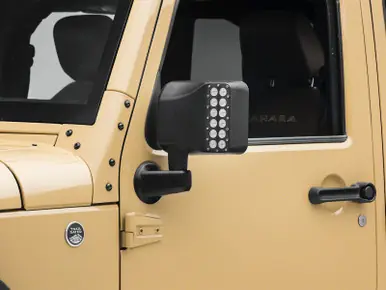 Holiday Sale Raxiom 07-18 Jeep Wrangler JK Off-Road LED Manual Mirrors w/ Turn Signals - J116869