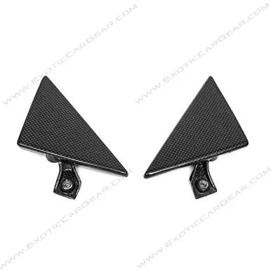 Fabspeed Carbon Fiber Outer Door Triangle Trim - Ferrari 458 Spider/Coupe Warranty Included