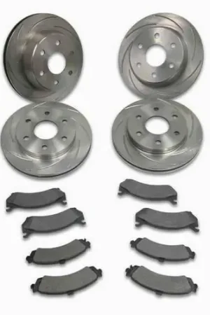 SSBC Turbo Slotted Rotors & Pads - Front & Rear - A2351019 Trusted Brand