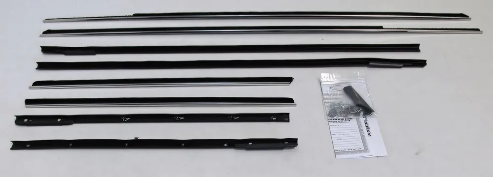 New Release Window Sweeps Felt Kit for Chevrolet Impala 1963-1964 2Dr Hardtop Authentic 8 pc