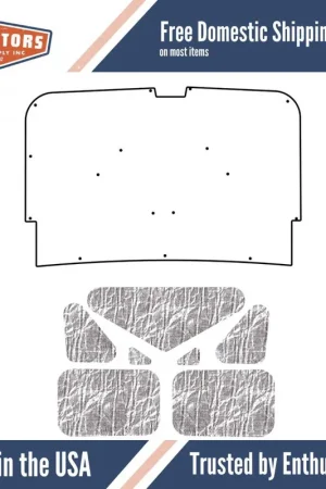 Professional Grade Hood Insulation Pad for 1967-72 Ford Truck F-100