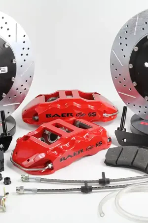 Affordable Baer Brakes 4302246FR-1 Baer Brakes 15" Extreme+ Rear Brake Kit, Fire Red, Slot