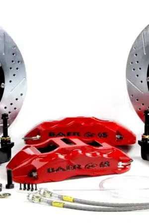 Sale Baer Brakes 4301627CY Baer Brakes 14" Extreme+ Front Brake Kit, Comp Yellow, SDZ, Std. Studs