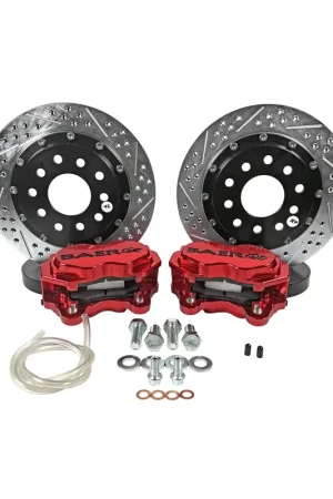 Baer Brakes 4301454C Baer Brakes 11" SS4+ Deep Stage Front Brake Kit, Clear, SDZ New Release