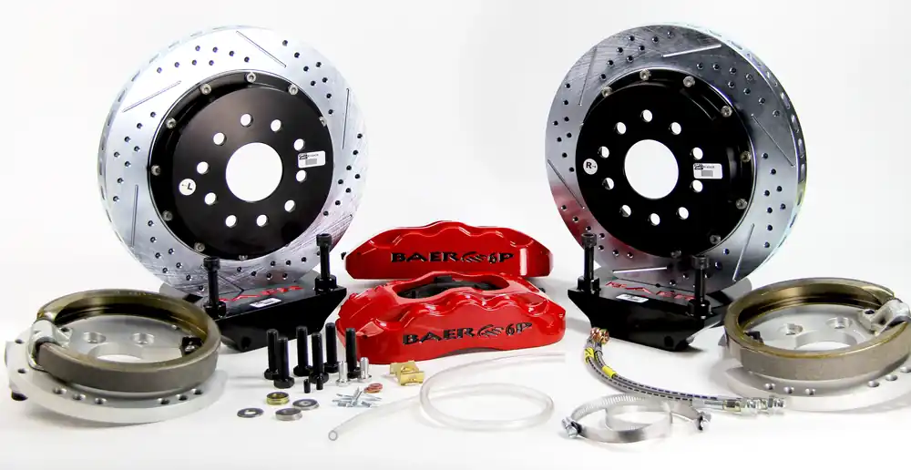 Free Shipping Baer Brakes 4262163R Baer Brakes 14" Pro+ Rear Brake Kit, Red, SDZ