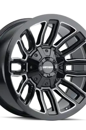 Mayhem 8108 Decoy 20x9 / 6x135 BP / 18mm Offset / 106mm Hub Black w/ Milled Spokes Wheel Reduced Price
