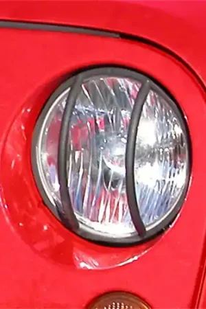 Rugged Ridge 07-18 Jeep Wrangler JK Black Headlight Euro Guards Fast Shipping