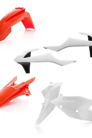In Demand Acerbis 16-18 KTM SX125-250/ SX-F250/350/450/ XC-F250-450/ XC Plastic Kit - Orange/White Orig.17