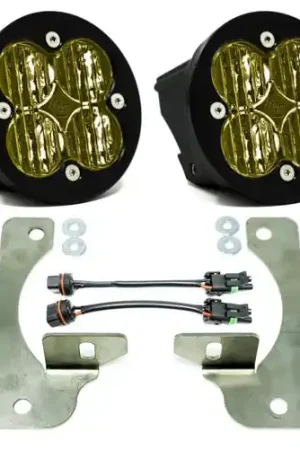 Save Now Baja Designs 2018+ Wrangler JL Rubicon Squadron-R Fog Light Pocket Kit - Amber - 447723