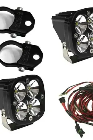Authentic Baja Designs Squadron Pro LED Light Pods Kit w/Vertical Mounts/2.00in Harness - 497108