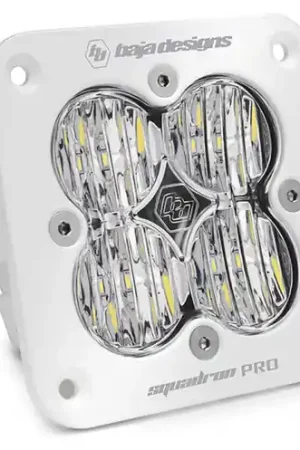 Baja Designs Squadron Pro White Wide Cornering Pattern Flush Mount LED Light Pod - Clear - 491005WT Premium