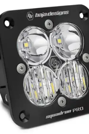 Baja Designs Squadron Pro Driving/Combo Pattern Flush Mount Black LED Light Pod - Clear - 491003 Latest