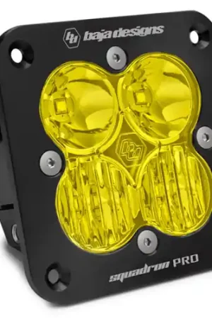 Baja Designs Squadron Pro Flush Mount Black Driving/Combo Pattern LED Light Pod - Amber - 491013 Budget