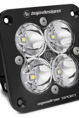 Baja Designs Squadron Sport Black Flush Mount LED Spot - Clear - 551001 Special Offer